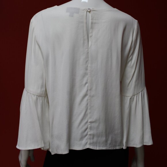 Topshop Petite White Long Sleeve Blouse - Picture 8 of 12